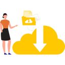 پیش‌نمایش فایل girl-is-talking-about-downloading-cloud-files-10733937 از پک دانلود