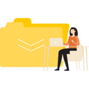 پیش‌نمایش فایل girl-is-working-on-the-laptop-10733940 از پک دانلود
