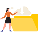 پیش‌نمایش فایل girl-showing-downloaded-cloud-folder-10733944 از پک دانلود