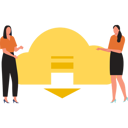 پیش‌نمایش فایل girls-are-downloading-cloud-data-10733941 از پک دانلود