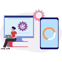 پیش‌نمایش فایل girl-is-working-on-upgrading-the-system-10773194 از پک به‌روزرسانی سیستم