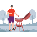 پیش‌نمایش فایل boy-is-grilling-meat-on-camping-10831745 از پک کمپینگ