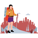 پیش‌نمایش فایل boy-is-hiking-with-hiking-stick-10831768 از پک کمپینگ