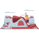 پیش‌نمایش فایل boy-is-setting-up-tent-for-hiking-10831764 از پک کمپینگ