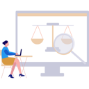 پیش‌نمایش فایل girl-doing-online-research-on-laptop-10800135 از پک قوانین اخلاقی کسب و کار