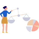 پیش‌نمایش فایل girl-is-explaining-the-pie-chart-10800115 از پک قوانین اخلاقی کسب و کار