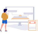 پیش‌نمایش فایل girl-is-looking-at-the-balance-scale-on-the-screen-10800139 از پک قوانین اخلاقی کسب و کار