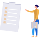 پیش‌نمایش فایل girl-is-pointing-at-the-clipboard-list-10800127 از پک قوانین اخلاقی کسب و کار