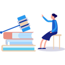 پیش‌نمایش فایل girl-is-pointing-at-the-court-hammer-10800145 از پک قوانین اخلاقی کسب و کار