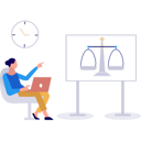 پیش‌نمایش فایل girl-is-pointing-to-balance-scale-on-board-10800128 از پک قوانین اخلاقی کسب و کار