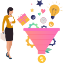 پیش‌نمایش فایل girl-is-looking-at-funnel-10890612 از پک فیلتر