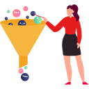 پیش‌نمایش فایل girl-is-pointing-at-the-funnel-10890635 از پک فیلتر