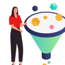 پیش‌نمایش فایل girl-is-showing-the-funnel-10890624 از پک فیلتر
