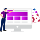 پیش‌نمایش فایل boy-is-pointing-at-the-article-on-monitor-10795780 از پک پست وبلاگ و محتوا