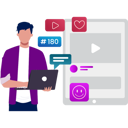 پیش‌نمایش فایل boy-is-using-laptop-for-blogs-content-10795724 از پک پست وبلاگ و محتوا