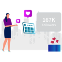 پیش‌نمایش فایل girl-has-167k-followers-on-social-media-10795753 از پک پست وبلاگ و محتوا