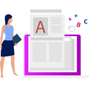 پیش‌نمایش فایل girl-is-looking-at-the-online-article-10795811 از پک پست وبلاگ و محتوا