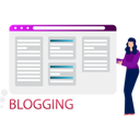 پیش‌نمایش فایل girl-is-standing-next-to-the-web-page-10795733 از پک پست وبلاگ و محتوا