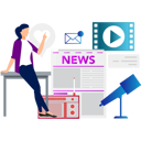 پیش‌نمایش فایل girl-is-telling-about-newspaper-10795825 از پک پست وبلاگ و محتوا