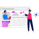 پیش‌نمایش فایل girl-is-working-on-about-me-page-10795764 از پک پست وبلاگ و محتوا