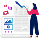 پیش‌نمایش فایل girl-is-working-on-an-article-10795755 از پک پست وبلاگ و محتوا