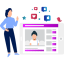پیش‌نمایش فایل girl-reading-online-blogging-comments-10795748 از پک پست وبلاگ و محتوا