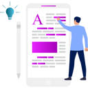 پیش‌نمایش فایل man-is-pointing-at-an-article-10795790 از پک پست وبلاگ و محتوا