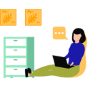 پیش‌نمایش فایل girl-doing-freelancing-work-10909255 از پک فریلنسری
