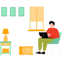 پیش‌نمایش فایل man-working-at-home-10909216 از پک فریلنسری