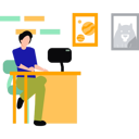 پیش‌نمایش فایل man-working-on-monitor-10909215 از پک فریلنسری