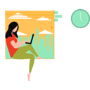 پیش‌نمایش فایل young-girl-working-on-laptop-10909224 از پک فریلنسری
