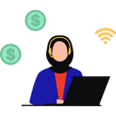 پیش‌نمایش فایل young-girl-working-online-on-laptop-10909235 از پک فریلنسری
