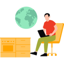 پیش‌نمایش فایل young-guy-working-as-freelancer-10909236 از پک فریلنسری