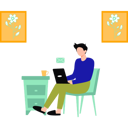 پیش‌نمایش فایل young-man-using-laptop-and-working-online-10909246 از پک فریلنسری