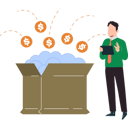 پیش‌نمایش فایل boy-is-standing-next-to-the-funding-box-10863639 از پک تامین مالی جمعی