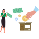 پیش‌نمایش فایل girl-checking-funding-on-mobile-10863651 از پک تامین مالی جمعی