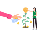 پیش‌نمایش فایل girl-is-growing-a-business-idea-10863601 از پک تامین مالی جمعی