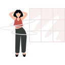 پیش‌نمایش فایل girl-exercising-with-hula-hoops-10872904 از پک فعالیت روزانه