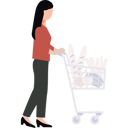 پیش‌نمایش فایل girl-is-carrying-a-shopping-trolley-10872902 از پک فعالیت روزانه