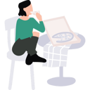 پیش‌نمایش فایل girl-is-eating-a-slice-of-pizza-10872969 از پک فعالیت روزانه
