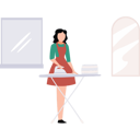 پیش‌نمایش فایل girl-is-ironing-the-clothes-10872914 از پک فعالیت روزانه