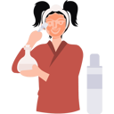 پیش‌نمایش فایل girl-is-putting-a-face-mask-on-her-face-10872950 از پک فعالیت روزانه