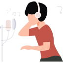 پیش‌نمایش فایل girl-is-singing-and-recording-a-song-10872954 از پک فعالیت روزانه