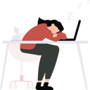 پیش‌نمایش فایل girl-is-sleeping-on-the-laptop-10872915 از پک فعالیت روزانه