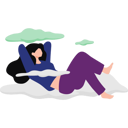 پیش‌نمایش فایل girl-is-laying-on-the-clouds-10873179 از پک رویاپرداز