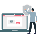 پیش‌نمایش فایل boy-pointing-to-scan-qr-code-on-laptop-10873467 از پک رسید الکترونیکی
