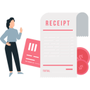 پیش‌نمایش فایل girl-is-standing-near-the-receipt-10873449 از پک رسید الکترونیکی