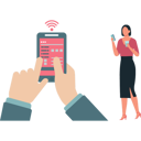 پیش‌نمایش فایل girl-is-using-mobile-phone-10873434 از پک رسید الکترونیکی