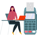 پیش‌نمایش فایل girl-is-using-the-laptop-to-pay-the-bill-10873475 از پک رسید الکترونیکی