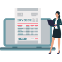 پیش‌نمایش فایل girl-working-on-receipt-on-laptop-10873469 از پک رسید الکترونیکی
